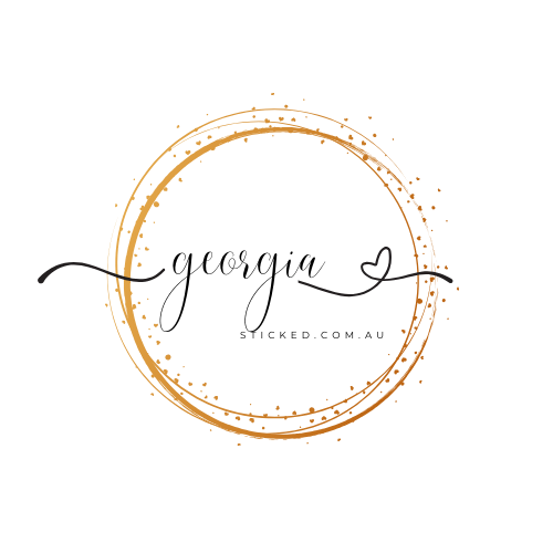 Sparkly Name Sticker 60mm